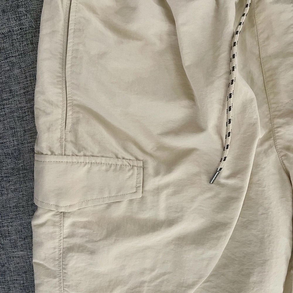 NWT-Original Use Men's Sz Med Regular Fit Cargo Shorts 7" Khaki Draw String - Picture 4 of 10